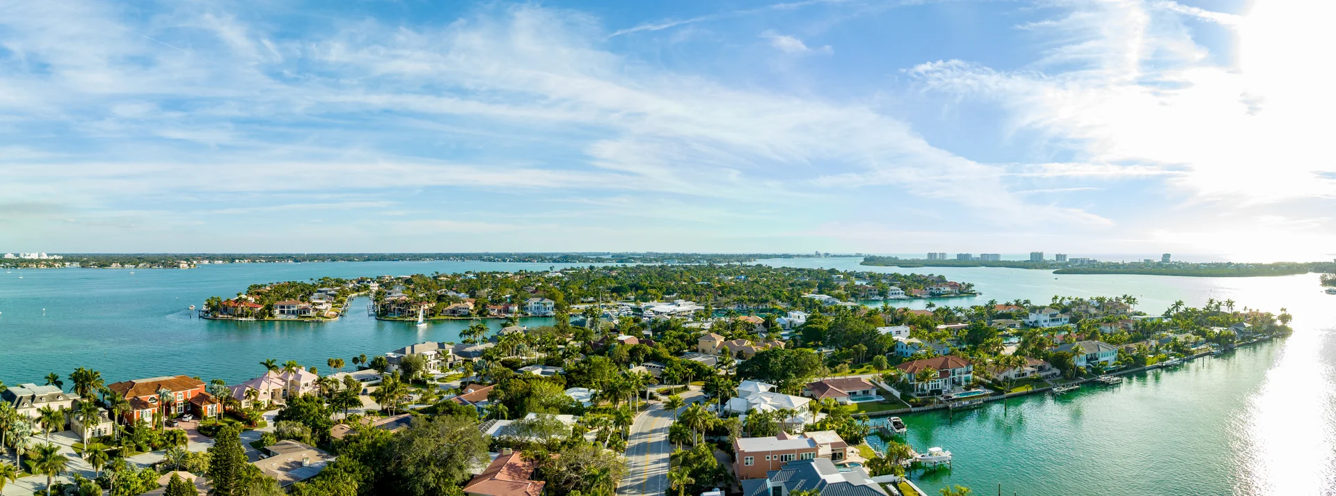Luxury waterfront homes and properties in Bird Key, Florida - Casa Novay Design service area