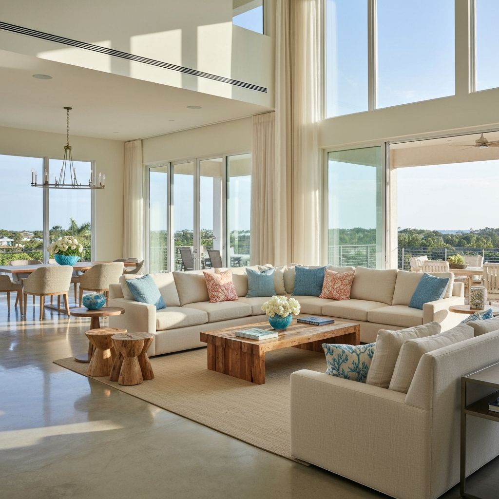 Luxury furnished living room by Casa Novay Design